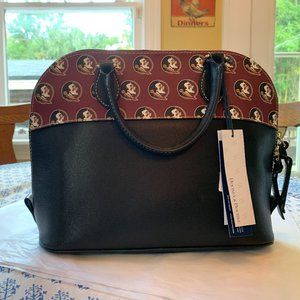 Dooney & Bourke FSU Domed Zip Satchel, NWT